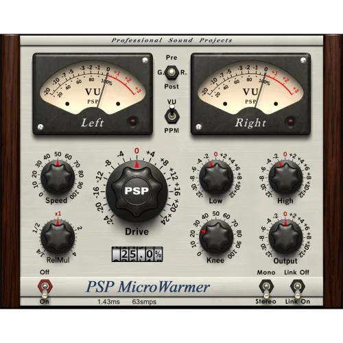 PSP Audioware PSP MicroWarmer interface