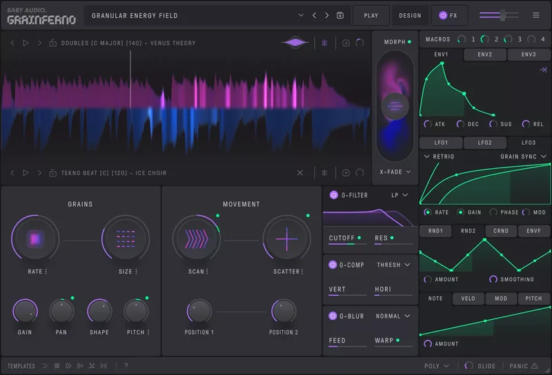 Baby Audio Grainferno interface