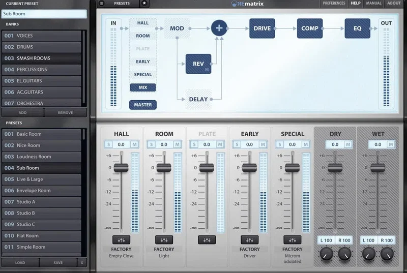 Overloud REmatrix + Factory IR Library interface