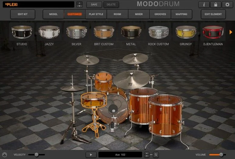 IK Multimedia MODO DRUM Kit - Plexi interface