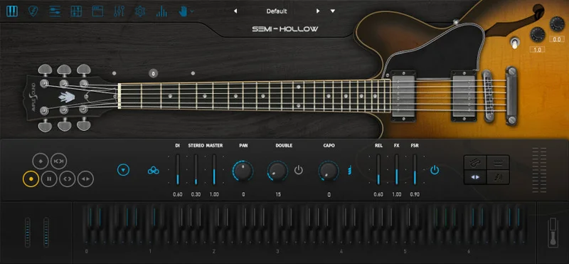 Ample Sound Ample Guitar Semi Hollow interface