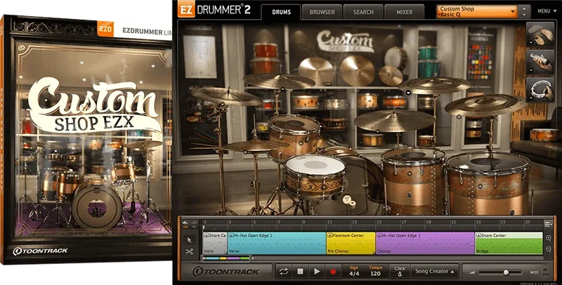 Toontrack EZX Custom Shop interface