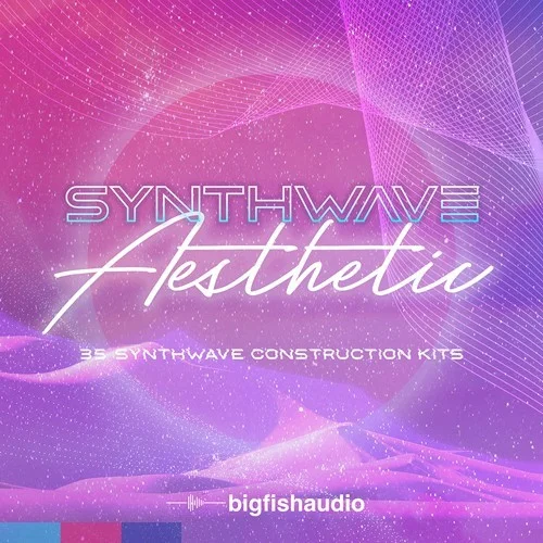 Big Fish Audio Synthwave Aesthetic interface