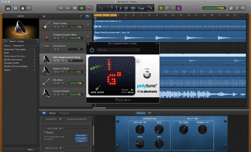 TC Electronic POLYTUNE - Polyphonic Tuner interface