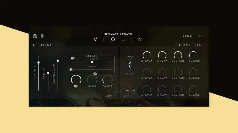 Intimate Legato Violin interface