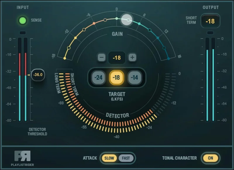 Waves Playlist Rider interface