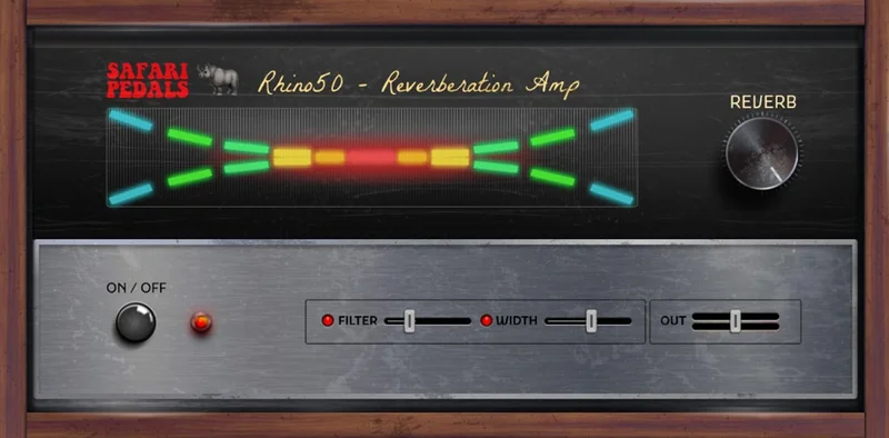 Safari Pedals Rhino Reverb interface