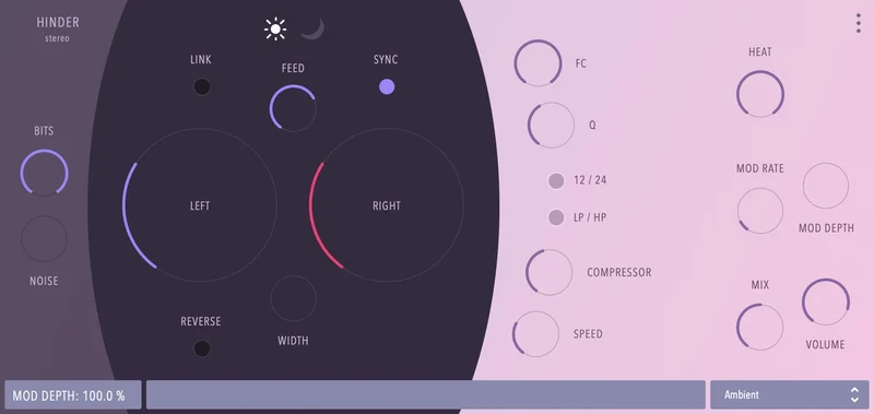 Inertia Sound Systems Hinder interface