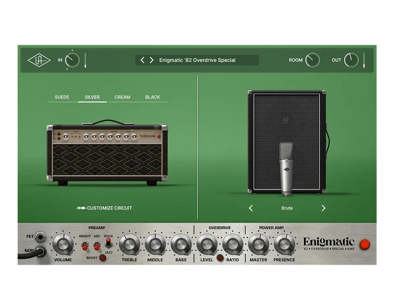 Universal Audio UAD Enigmatic '82 Overdrive Special Amp interface