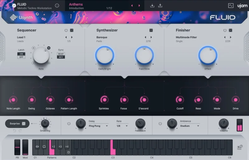 ujam Usynth FLUID Crossgrade from any Paid UJAM Product interface