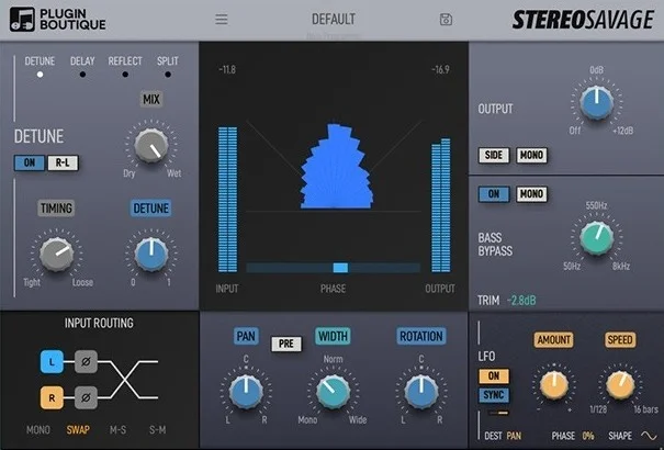 Plugin Boutique StereoSavage 2 interface