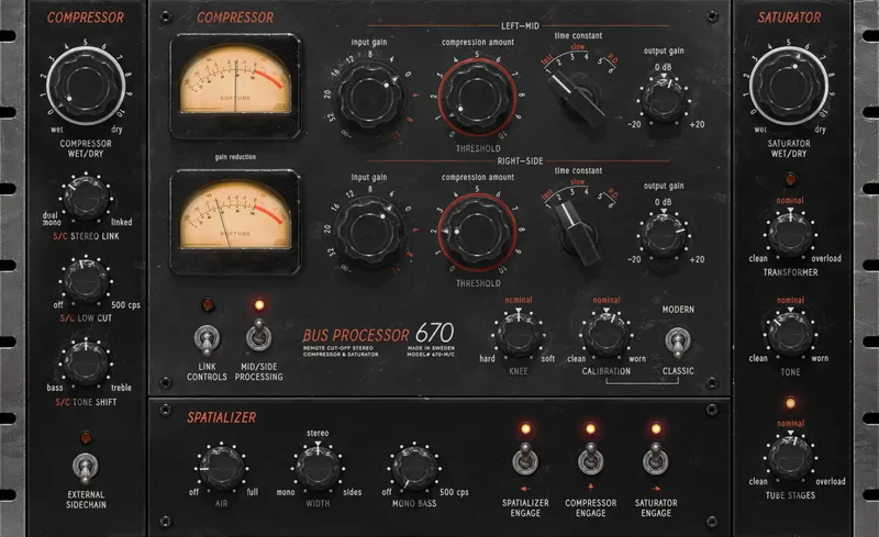 Softube Bus Processor 670 interface