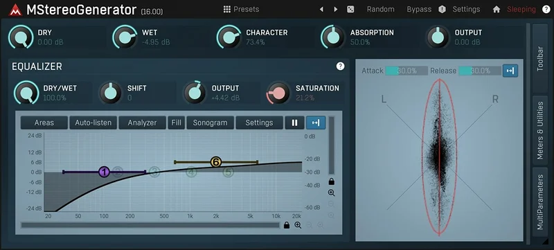 MeldaProduction MStereoGenerator interface