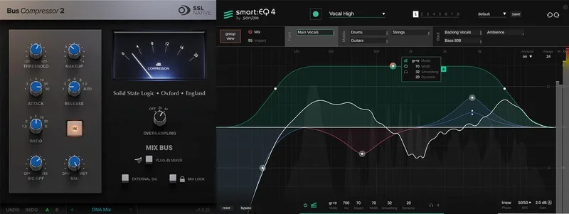 Solid State Logic SSL Bus Compressor 2 + Sonible smart:EQ 4 Bundle interface