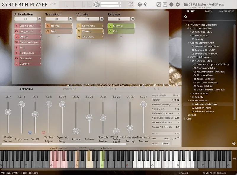 VSL Studio Voices Bundle interface