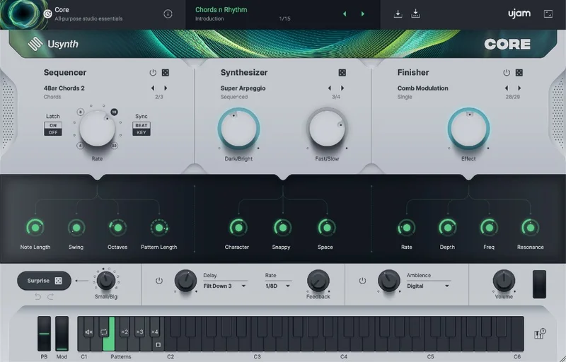 ujam CORE Crossgrade from any paid UJAM product interface