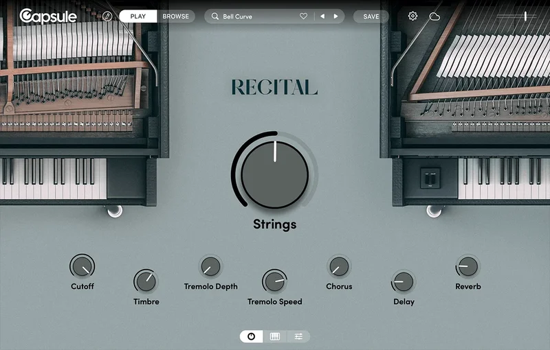 Capsule Recital interface