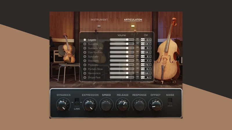 8Dio Intimate Studio Strings interface