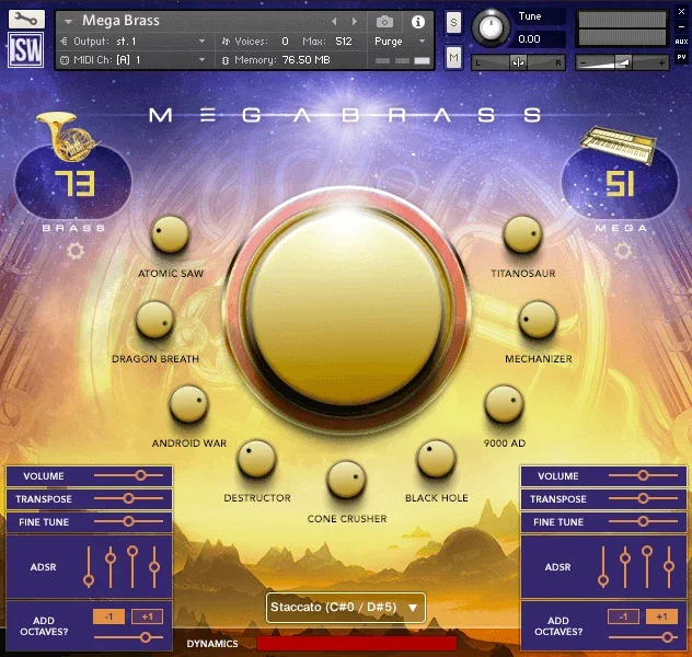 Impact Soundworks Megabrass interface