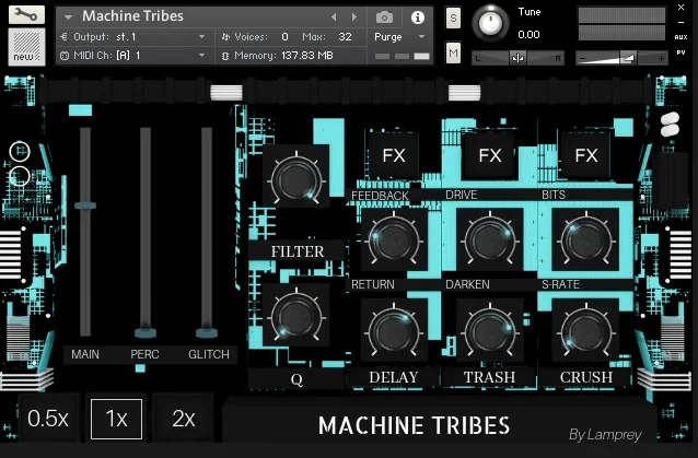 Iamlamprey Machine Tribes interface