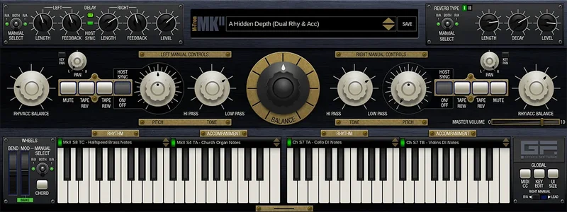 GForce M-Tron MkII interface