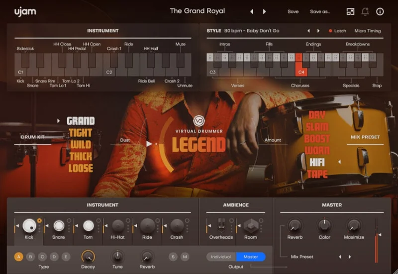 ujam Virtual Drummer 2 Bundle Crossgrade from any paid UJAM product interface