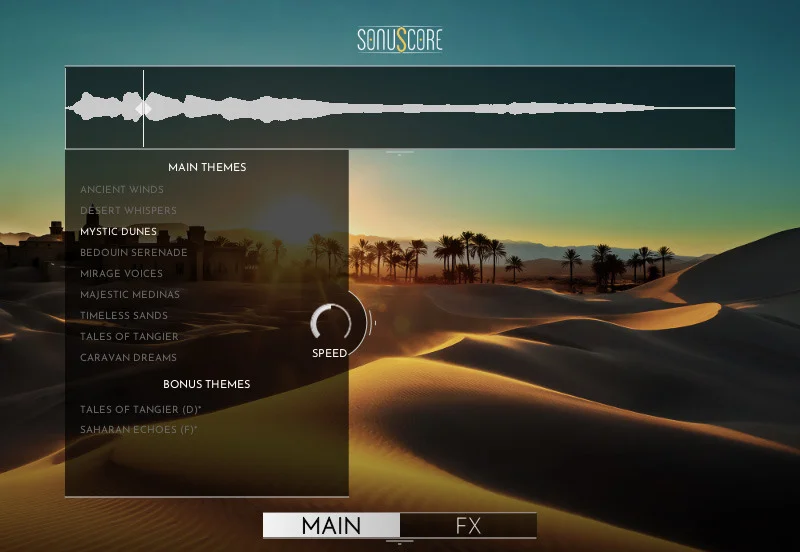 Sonuscore Moroccan Vocal Phrases interface