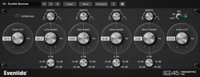 Eventide EQ45 interface