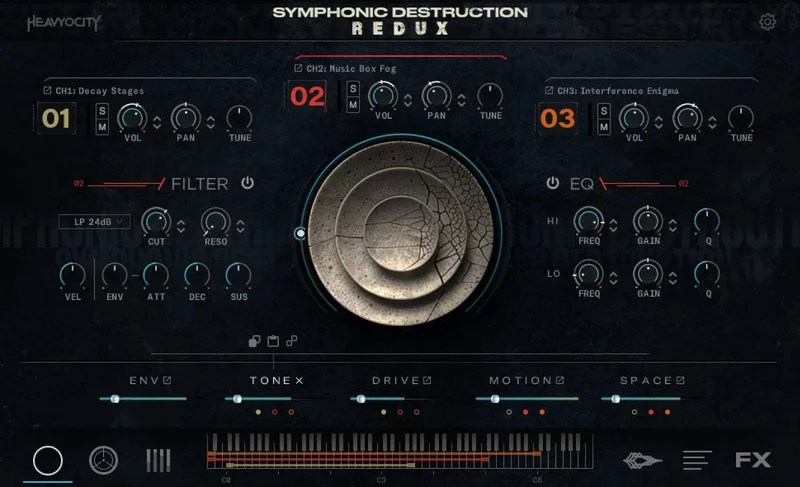 Heavyocity Symphonic Destruction Redux interface