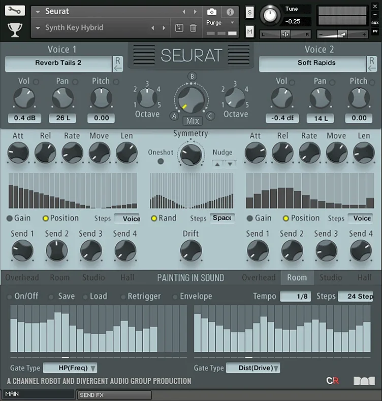 Audio Reward Seurat interface