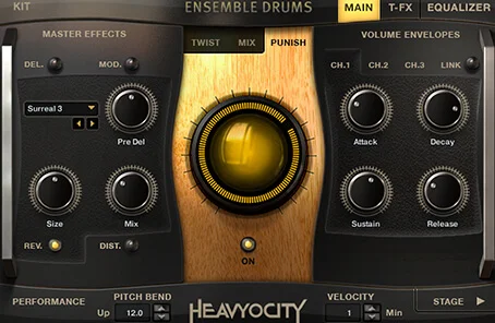 Heavyocity Ensemble Drums Collection interface