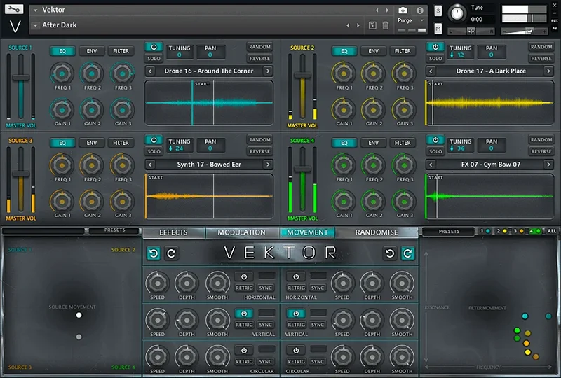 Nova Vektor interface