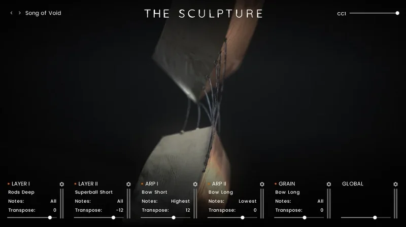 Sonuscore The Sculpture interface
