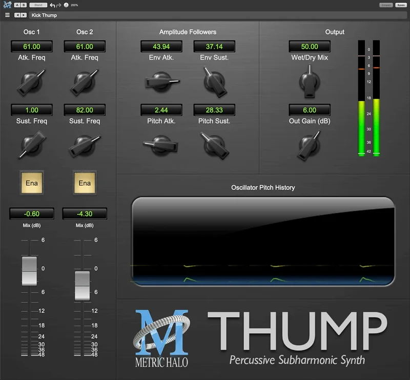 Metric Halo Thump interface