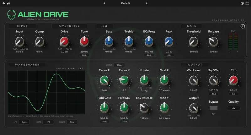 Rave Generation Alien Drive interface