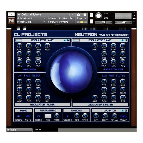 CL-Projects Neutron Pad Synthesizer interface