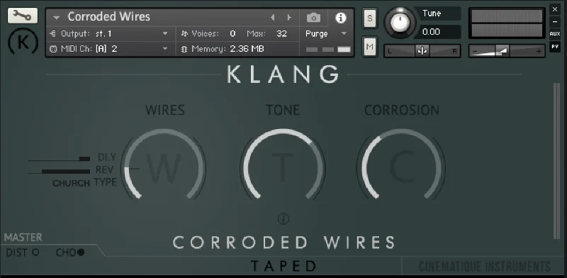 KLANG TAPED: Corroded Wires interface