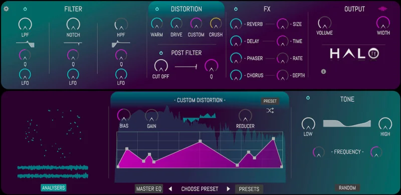 DHPlugins HALO FX + FREE BASS-FACE interface
