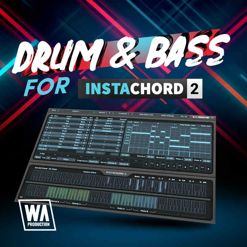 W. A. Production Drum & Bass for InstaChord 2 interface