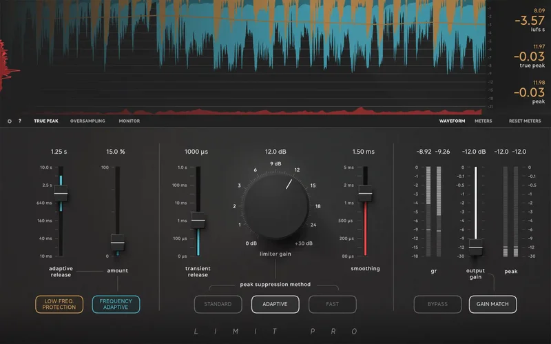 Softube Limit Pro interface