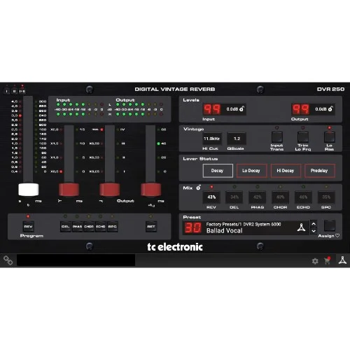 TC Electronic DVR 250 interface