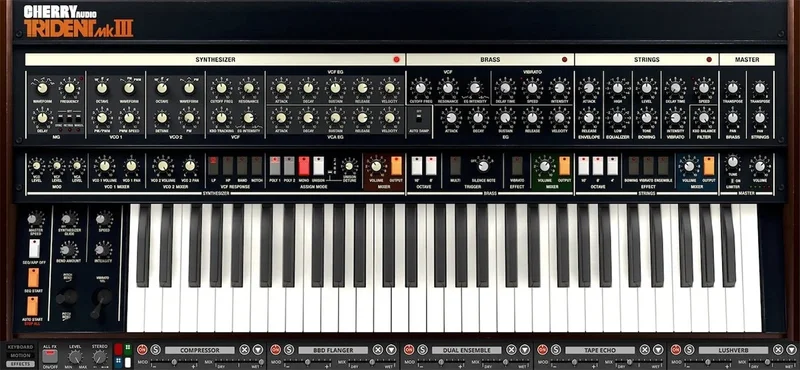 Cherry Audio Trident MKIII interface