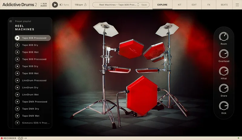 XLN Audio Addictive Drums 2: Breaks & Beats Collection interface