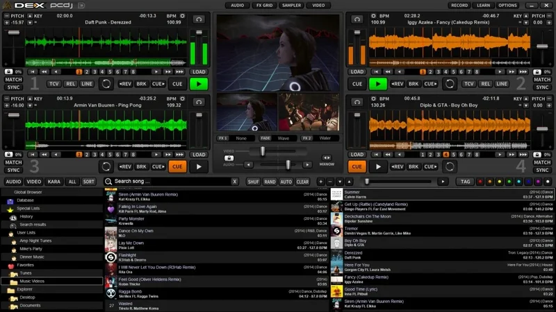 PCDJ DEX 3 interface