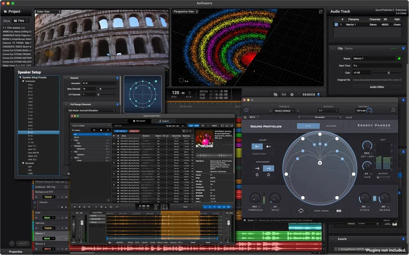 Sound Particles 3 Enterprise Perpetual interface