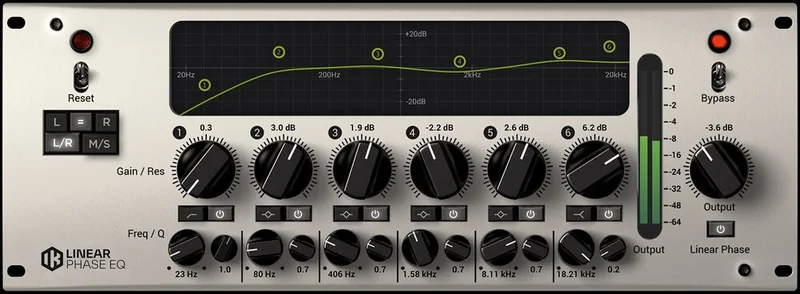 IK Multimedia Linear Phase Equalizer interface
