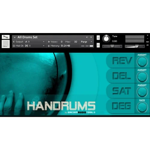 Dream Audio Tools Handrums interface