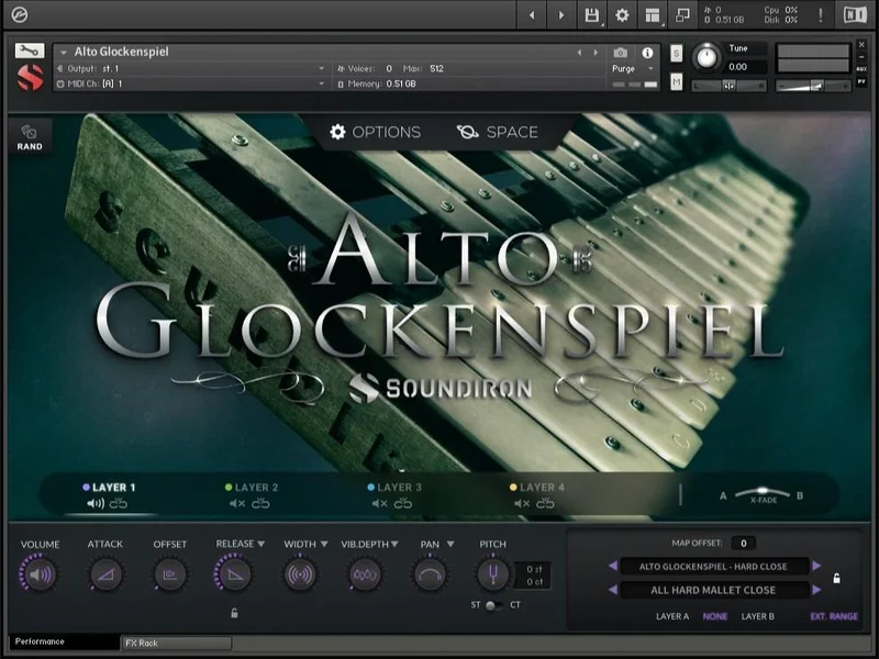 Soundiron Alto Glockenspiel interface