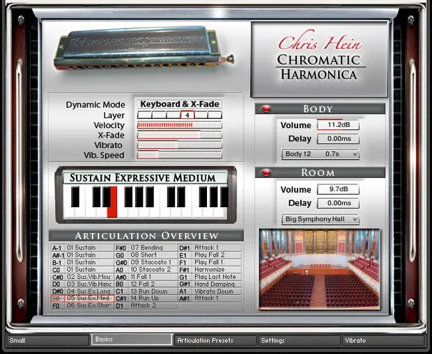 Best Service Chris Hein Chromatic Harmonica interface
