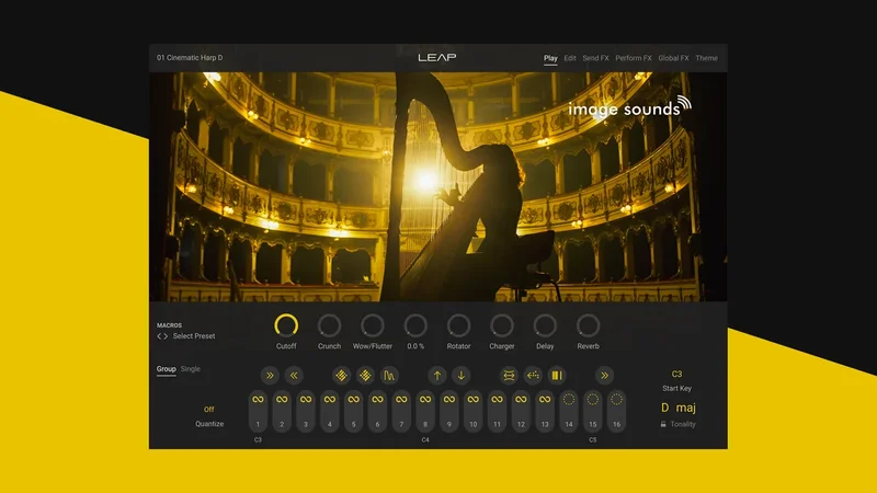 Cinematic Harp interface